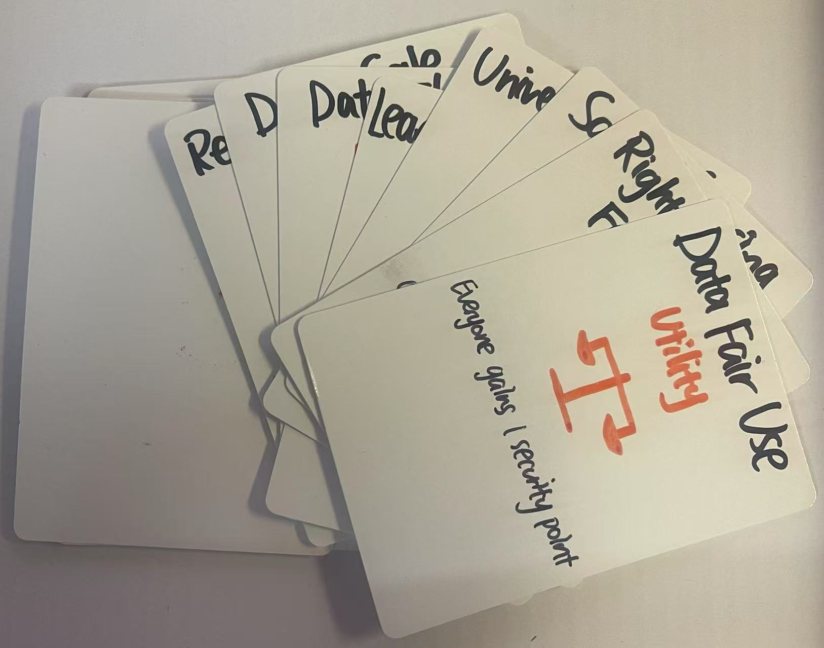 Handmade Cyber Sprint utility cards